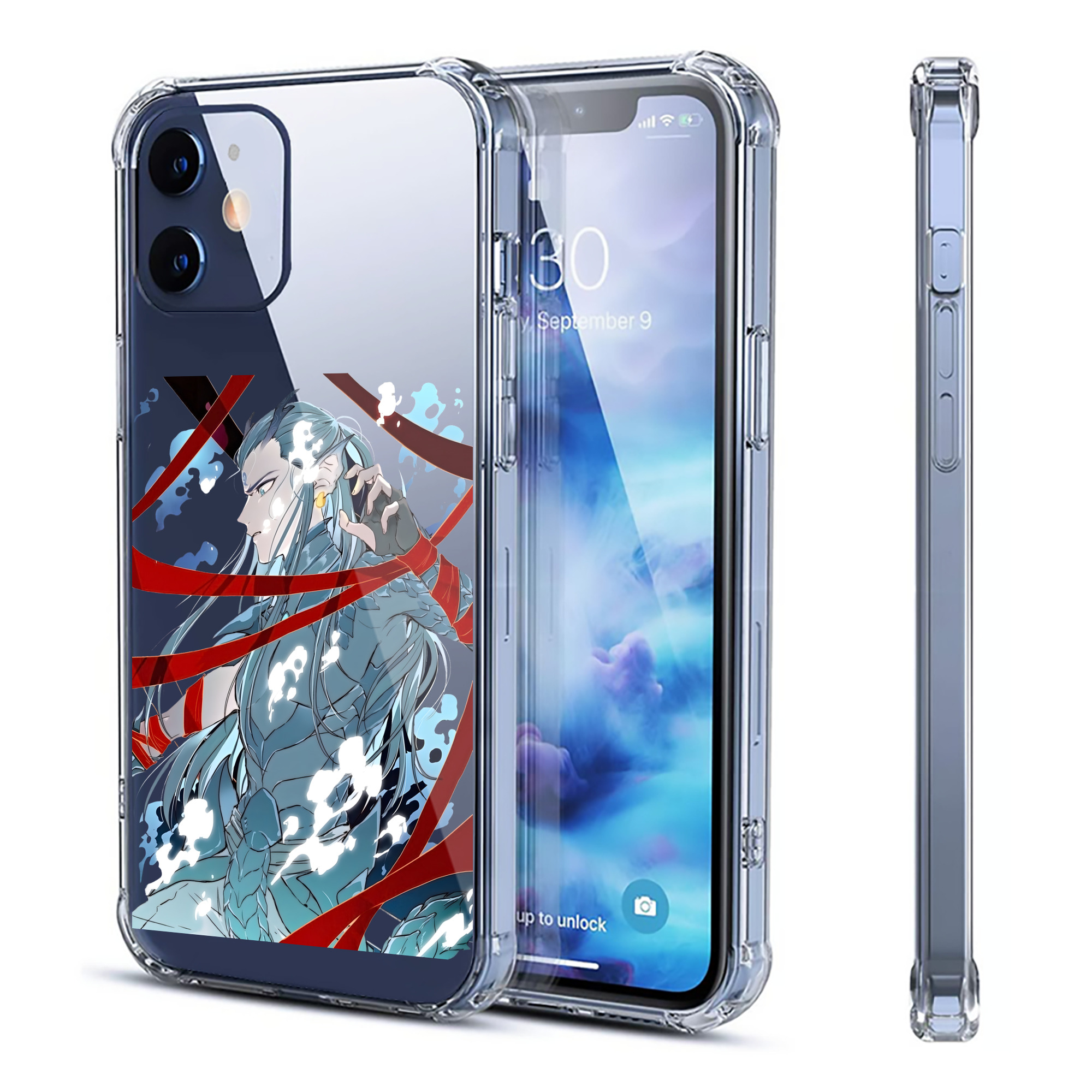 （画像用） Ne Zha 2 ナタ 魔童の大暴れ 【iPhone 12シリーズ対応】透明スマホケース（クリアソフトケース）
